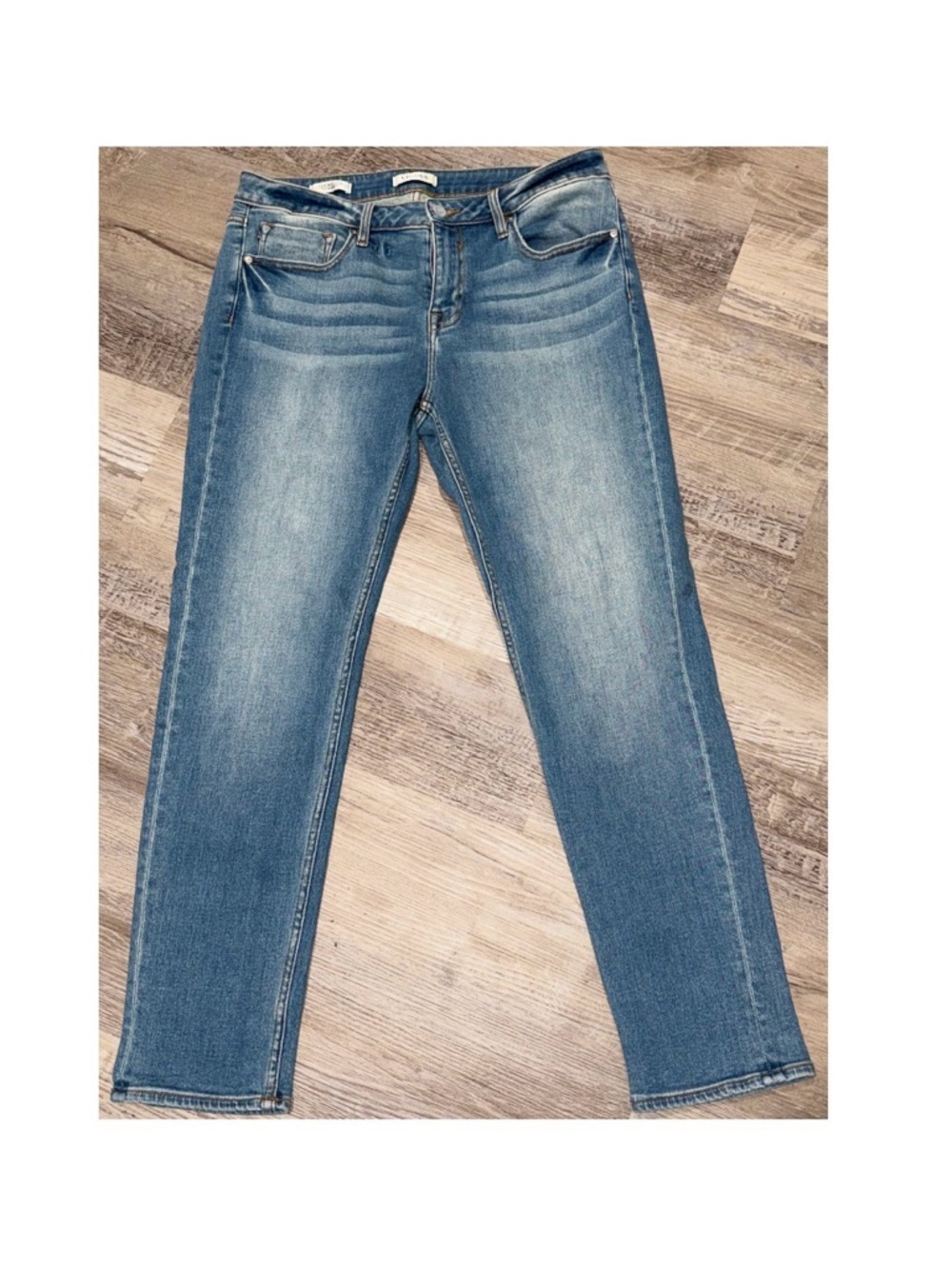 Women's Vigoss The Thompson Tomboy Jeans mid rise Straight Leg Size 31x28